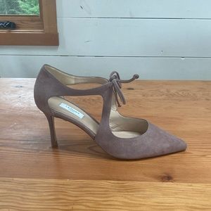 LK Bennett London Suede Flossie D’Orsay Pumps